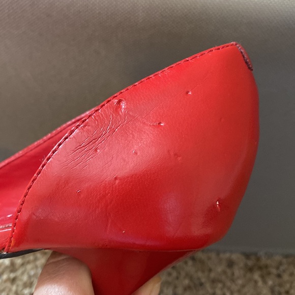 Studio H Red Pointy Toe Heels - Picture 6 of 7